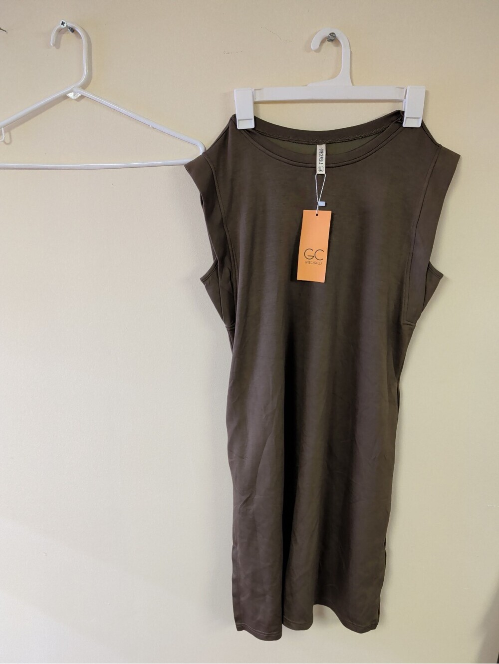 Grecelle Brown Sleeveless Midi Dress Size L New with Tags